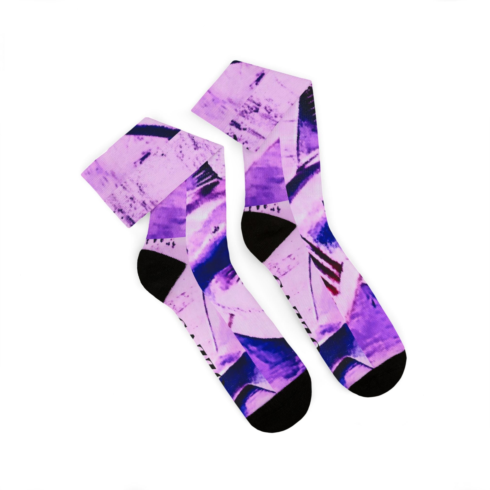 CAZZO SOCKS Purple Shark