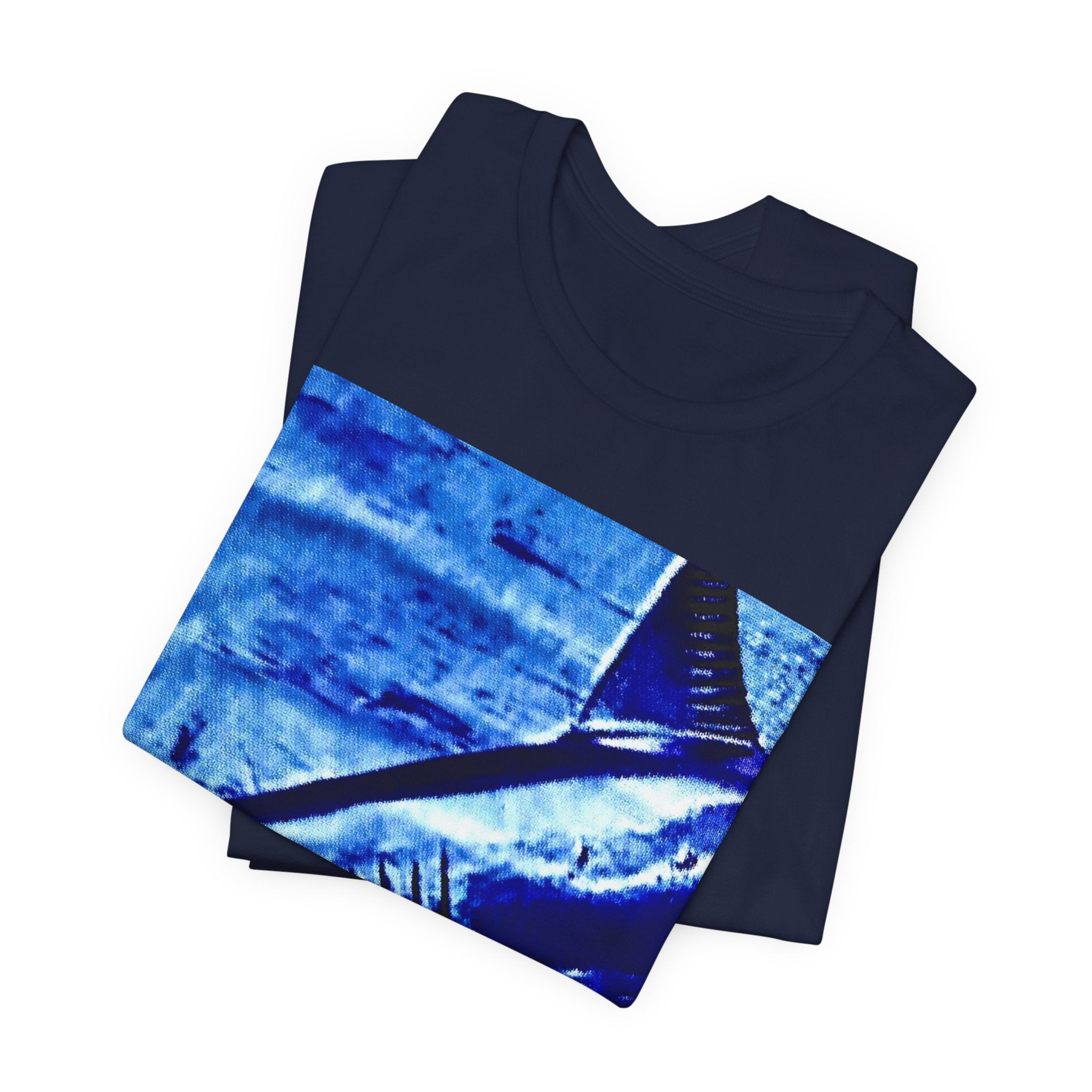 SHARK WEEK "BENEATH THE SURFACE"  T SHIRT BLUE