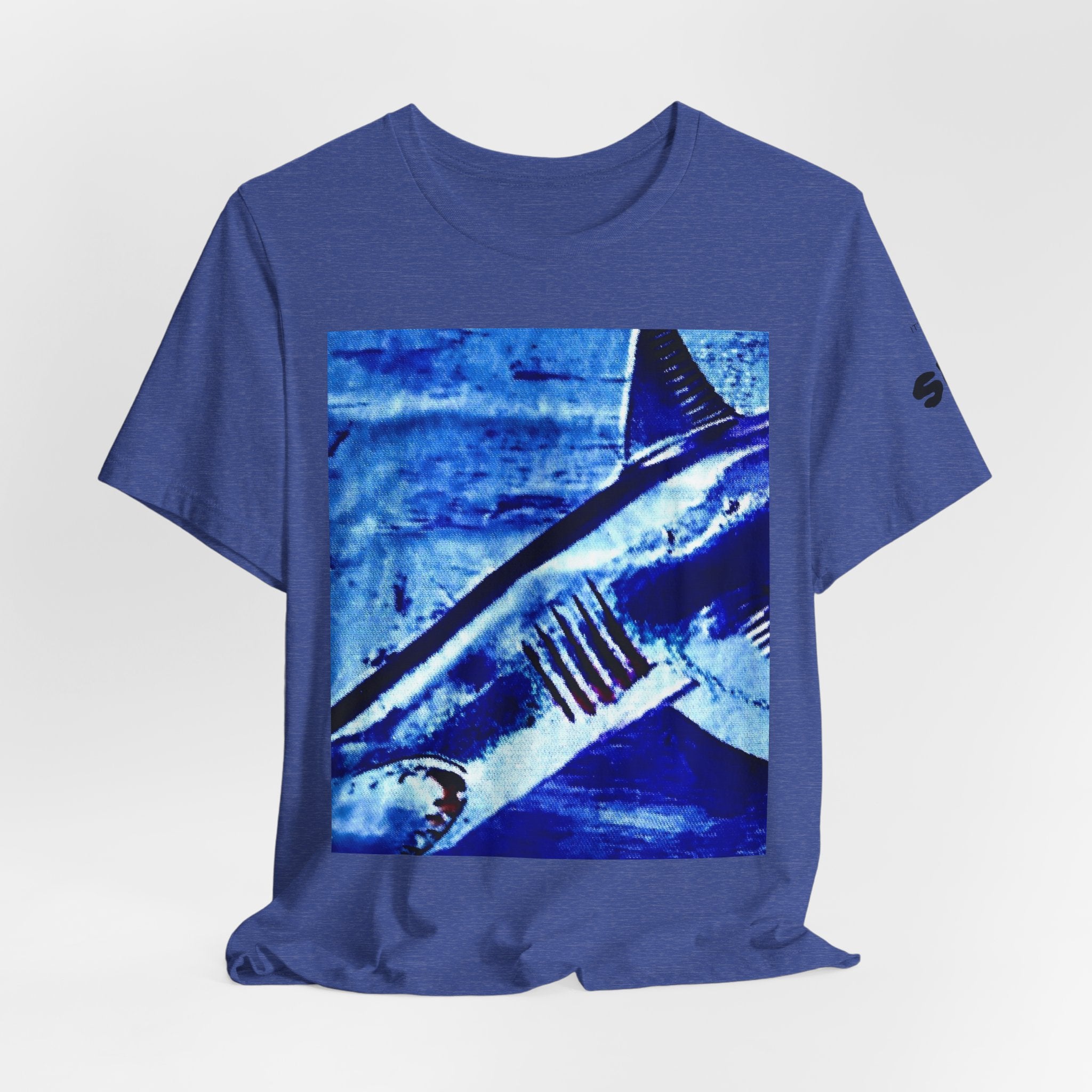 SHARK WEEK "BENEATH THE SURFACE"  T SHIRT BLUE