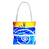 Head Above Water Shark Swirl Beach Tote by Designs by Cazzo