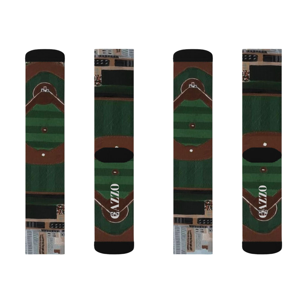 "BALLPARK" Baseball field socks