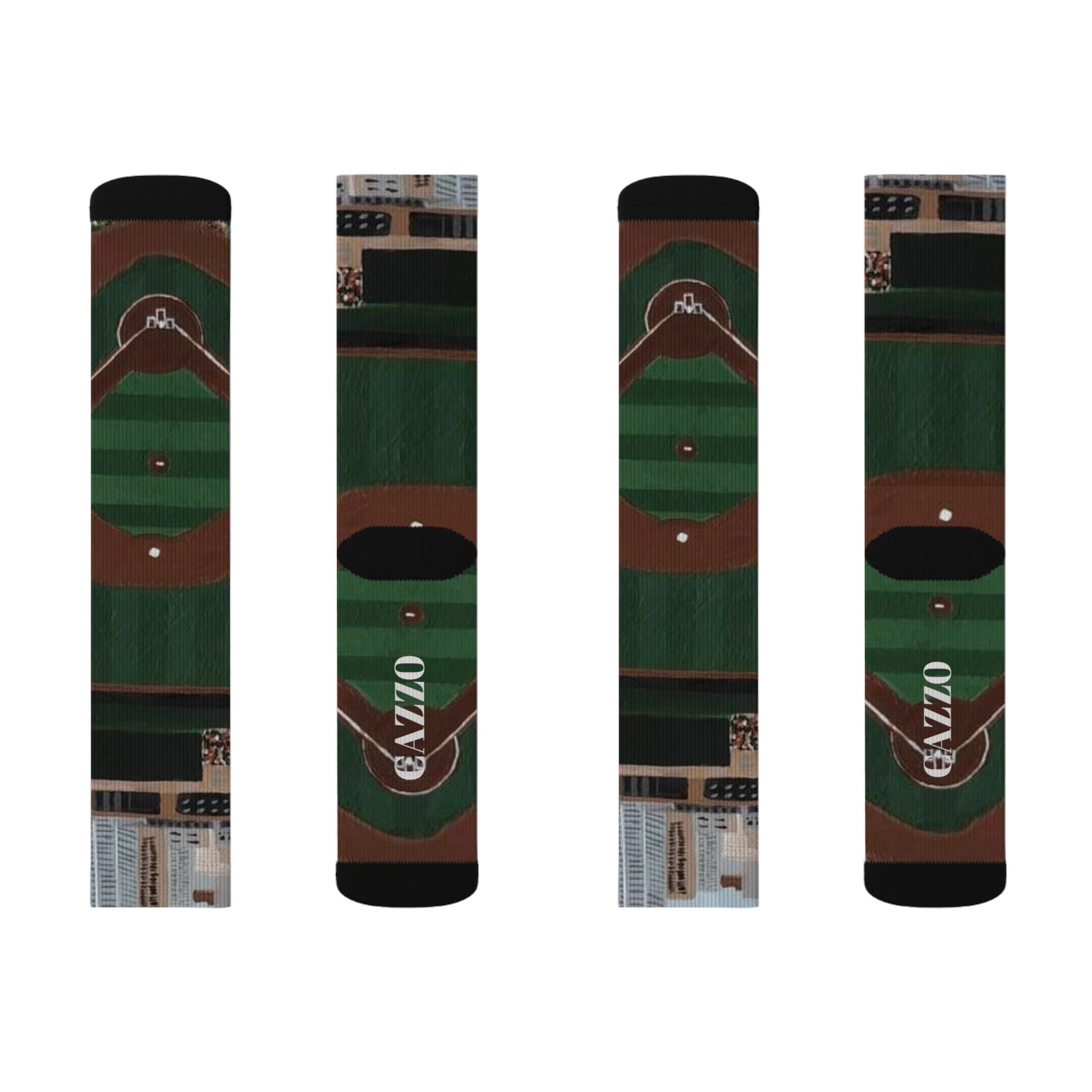 "BALLPARK" Baseball field socks
