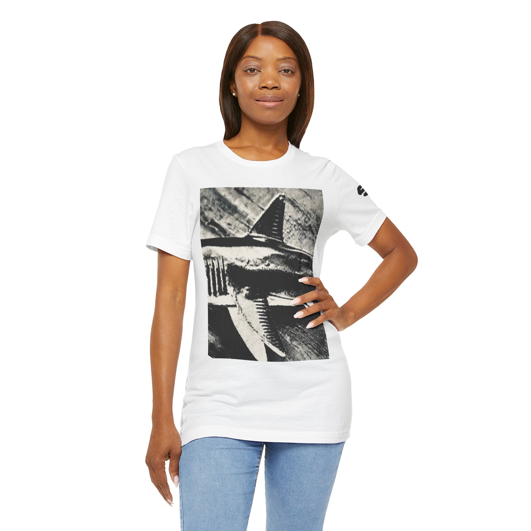 SHARK WEEK T SHIRT -  "Beneath the Surface"  Monochrome