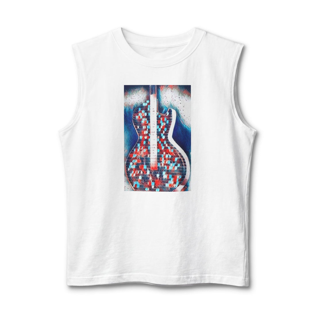 ALL AMERICAN GUITAR Muscle Tank — Red White &amp; Blue