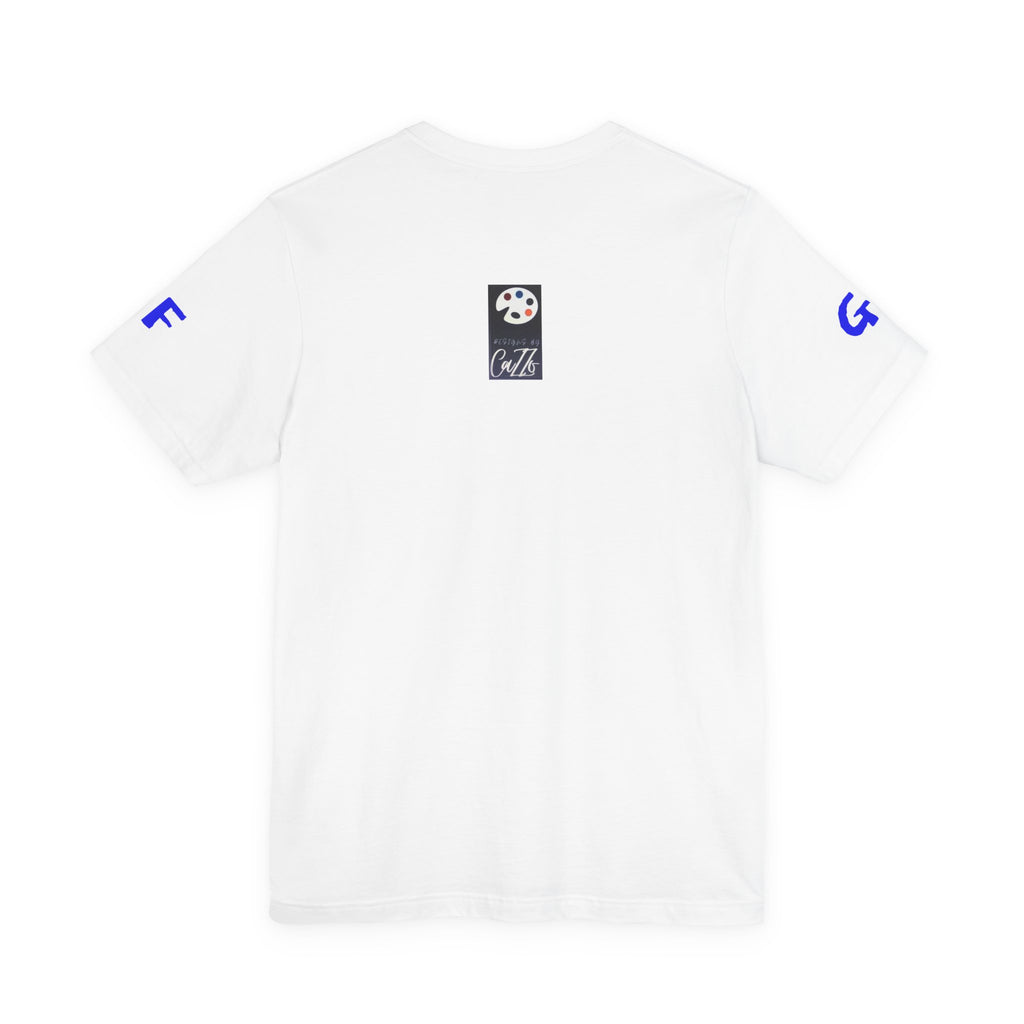 Deadquarters Tee — SF and GD on the sleeves