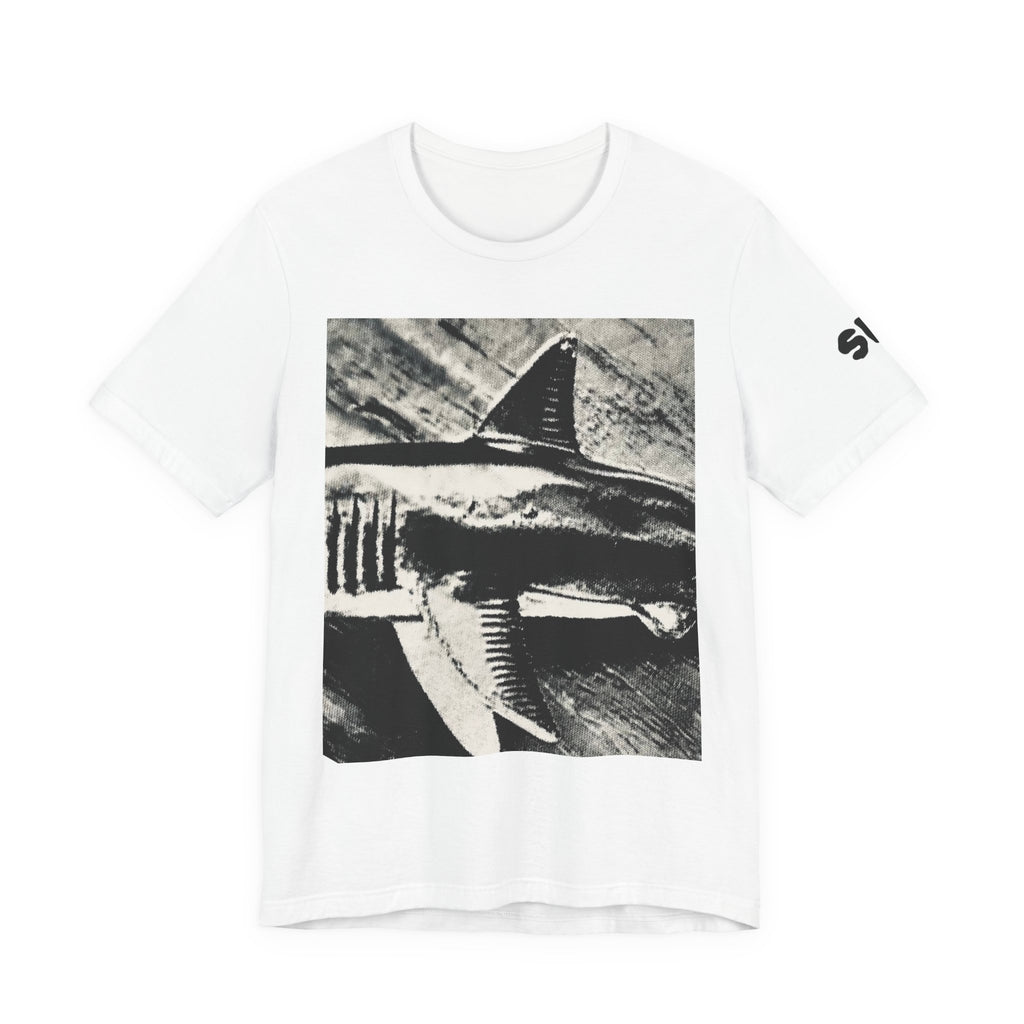 SHARK WEEK T SHIRT -  "Beneath the Surface"  Monochrome