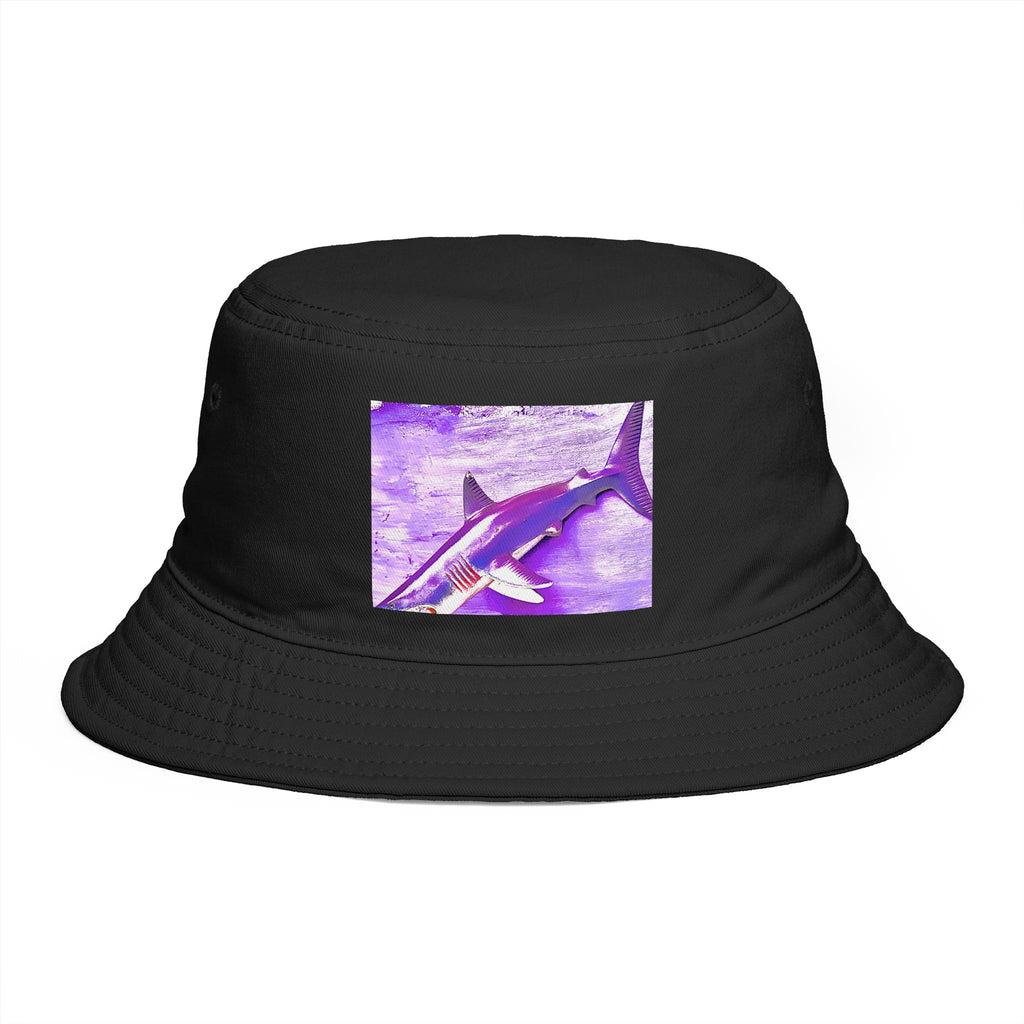 SHARK WEEK BUCKET HAT "Beneath the Surface" Purple | Shark Art Hat