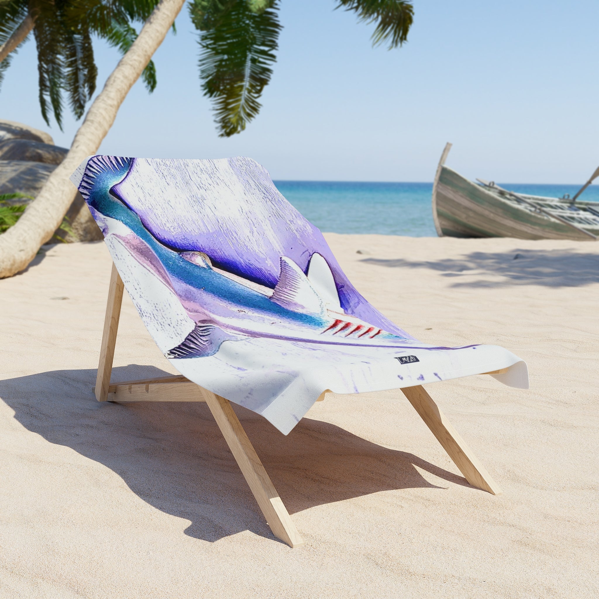 SHARK WEEK Beach Towel "Beneath the Surface"