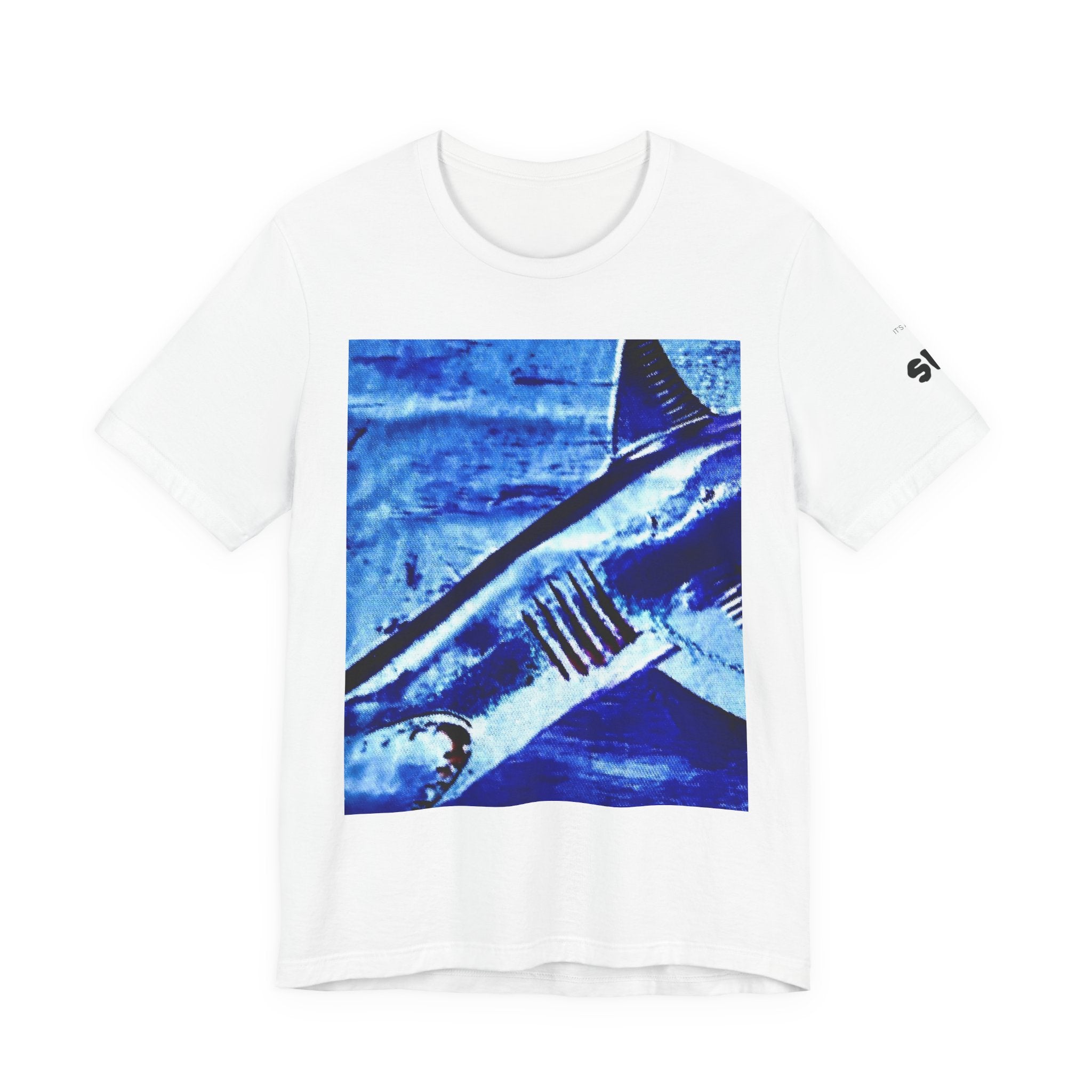 SHARK WEEK "BENEATH THE SURFACE"  T SHIRT BLUE