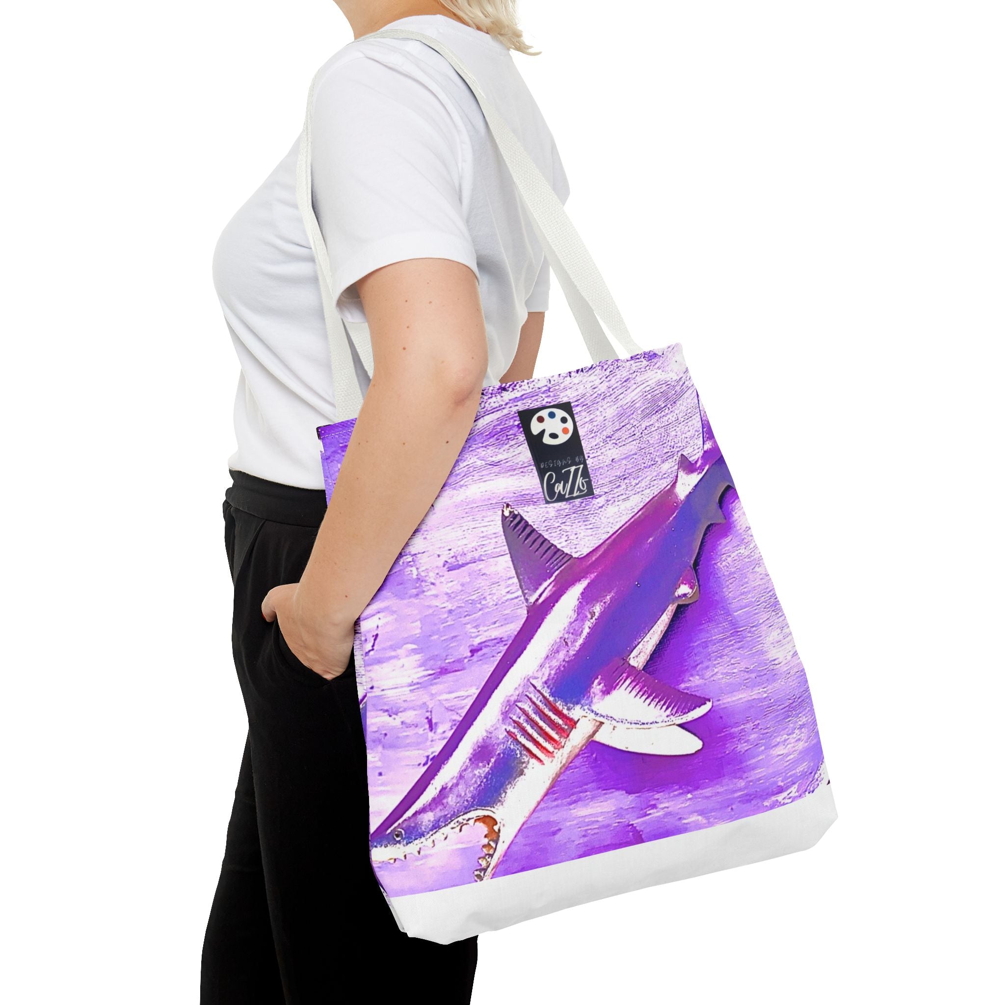SHARK WEEK Tote "Beneath the Surface" Purple