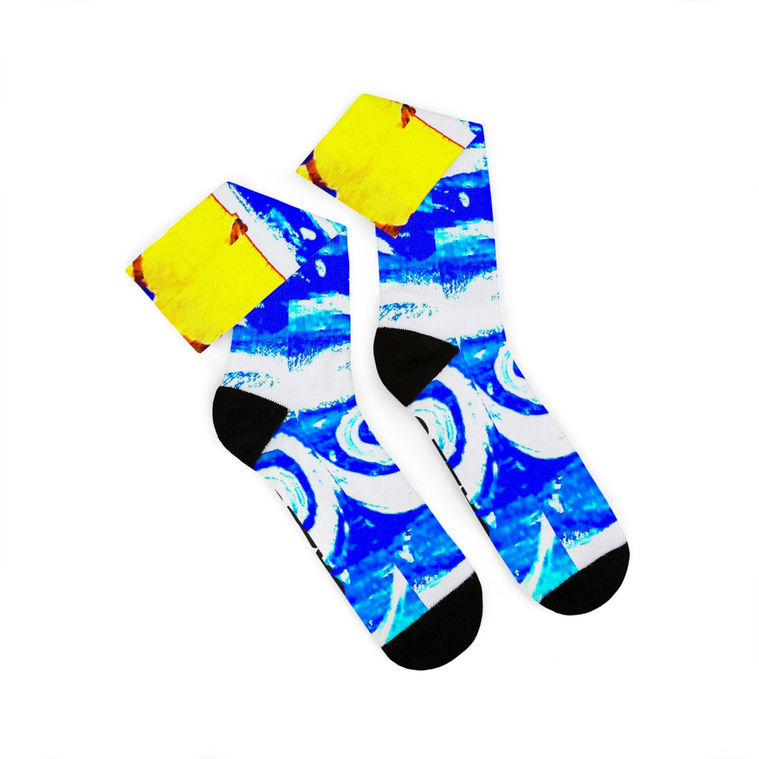 CAZZO SOCKS "HEAD ABOVE WATER" BLUE/GOLD