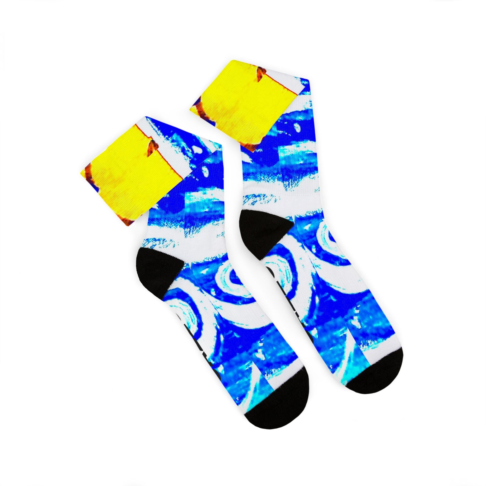 CAZZO SOCKS "HEAD ABOVE WATER" BLUE/GOLD