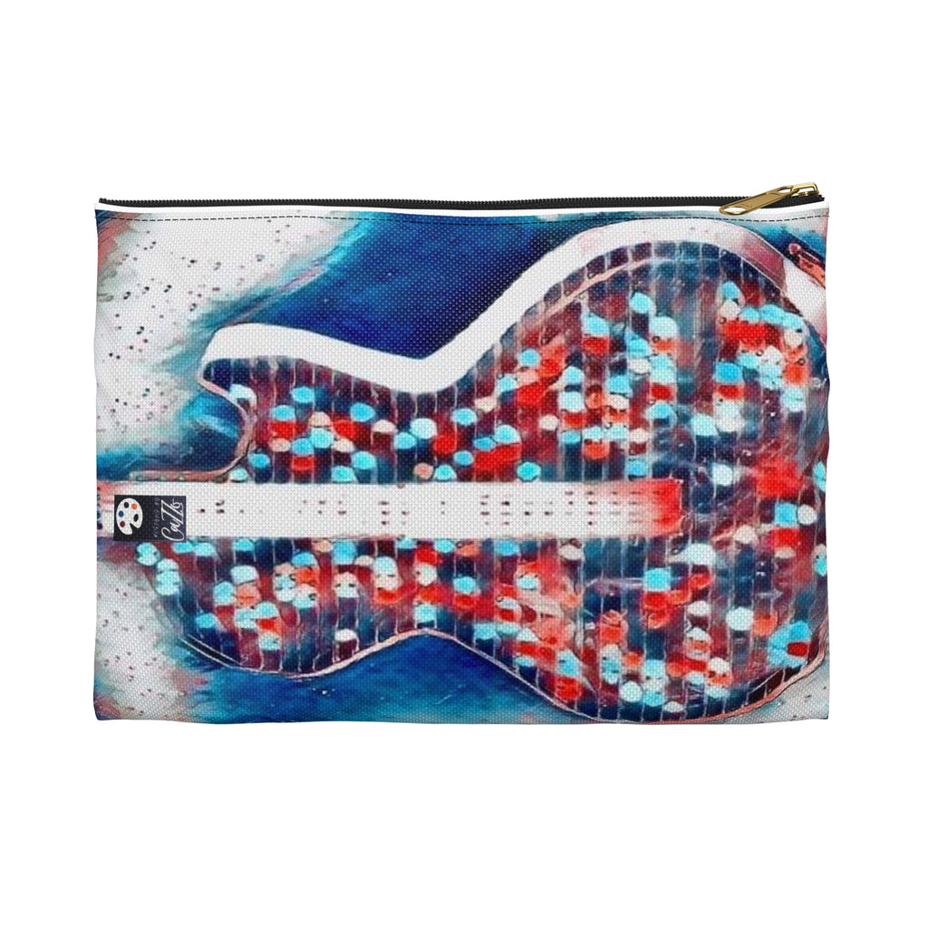 ALL AMERICAN GUITAR Zipper Pouch — Red White & Blue