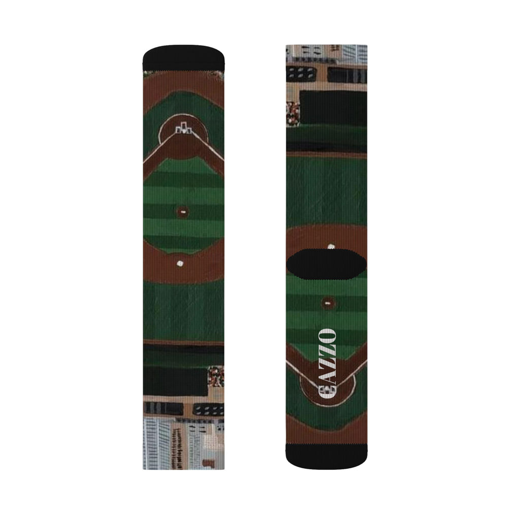 "BALLPARK" Baseball field socks