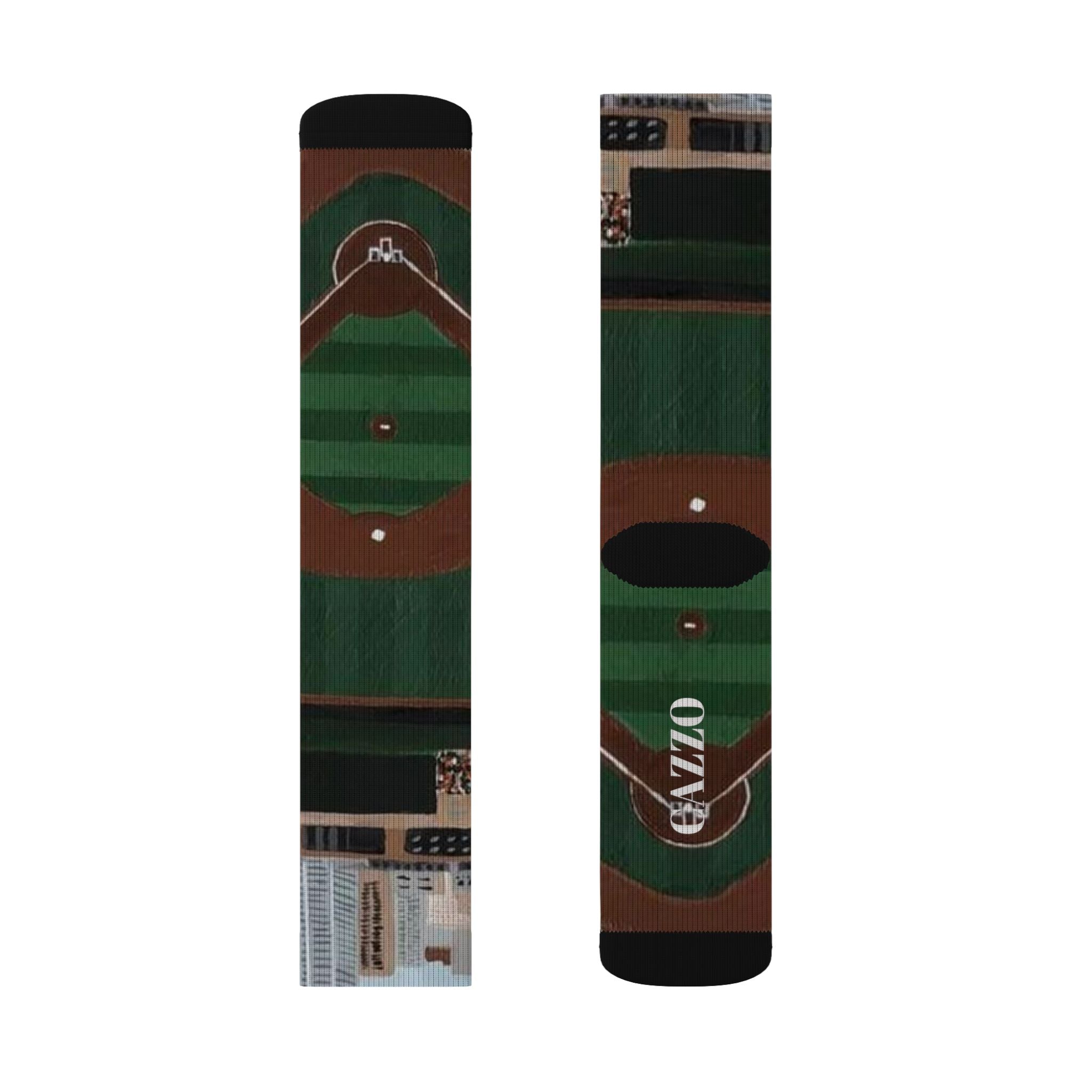 "BALLPARK" Baseball field socks