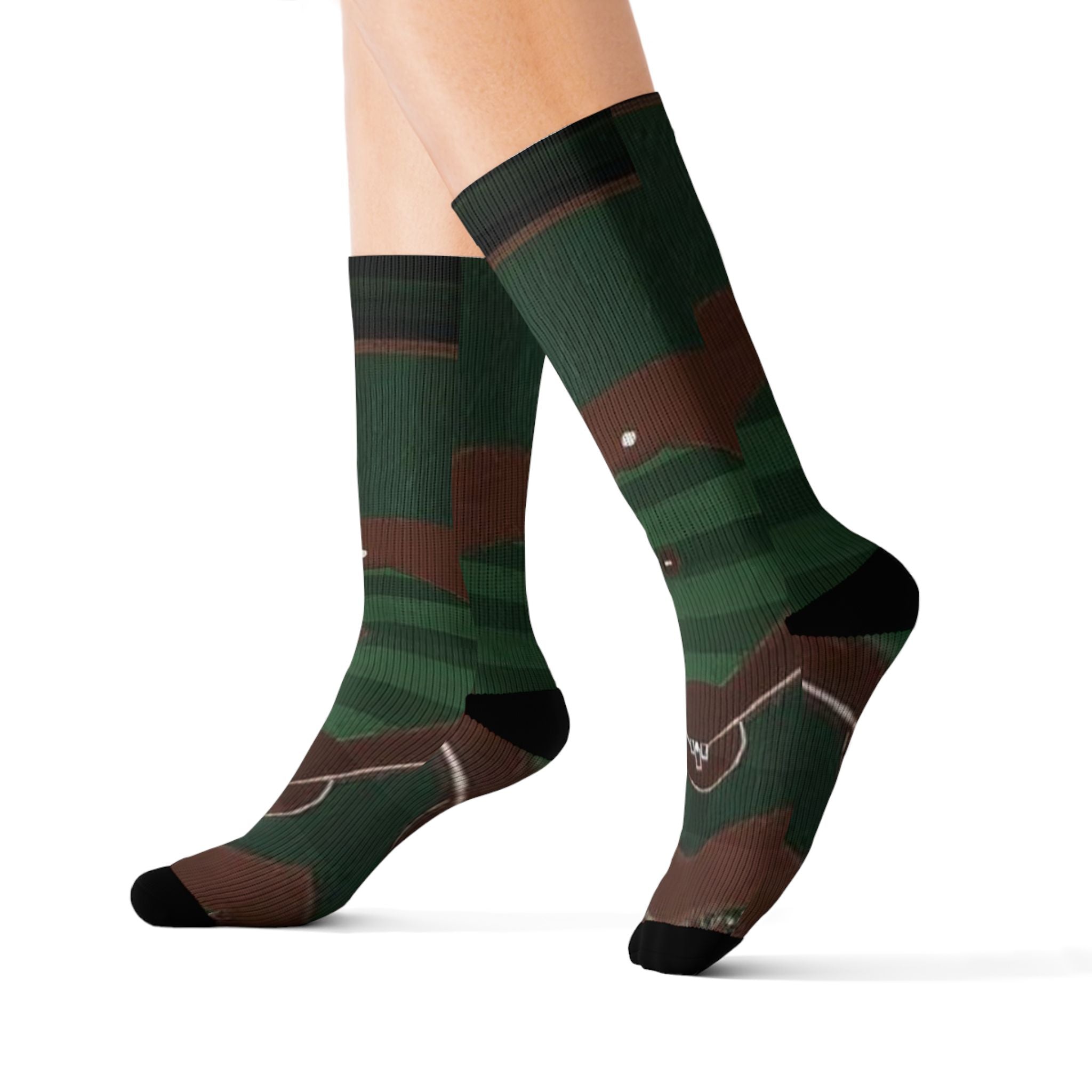 "BALLPARK" Baseball field socks