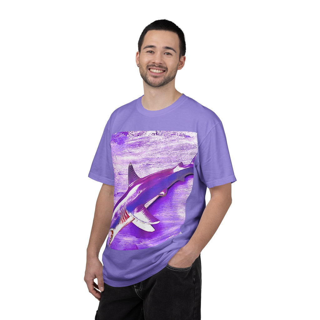 SHARK WEEK T SHIRT "Beneath the Surface" Purple | Shark Art Tee