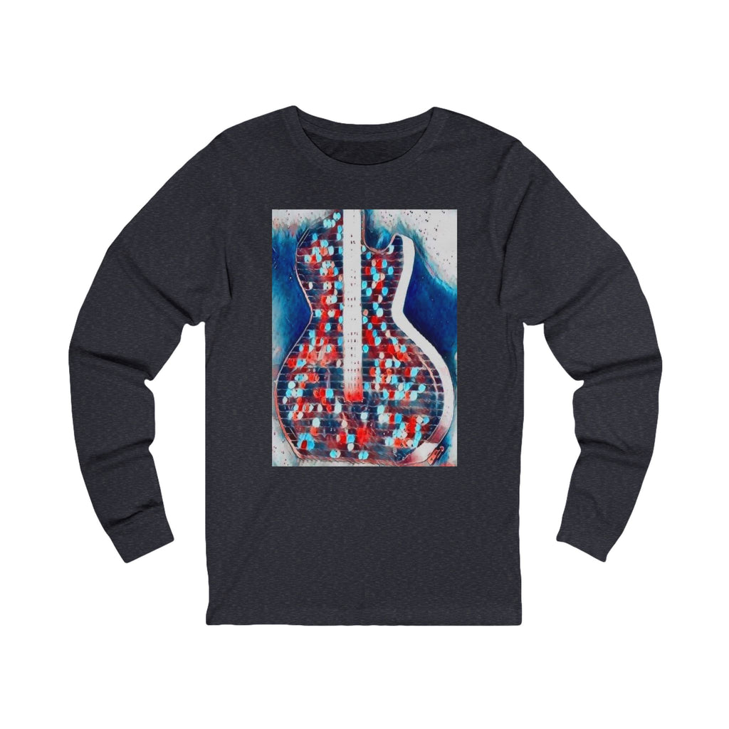 ALL AMERICAN GUITAR Long Sleeve Tee — Red White & Blue
