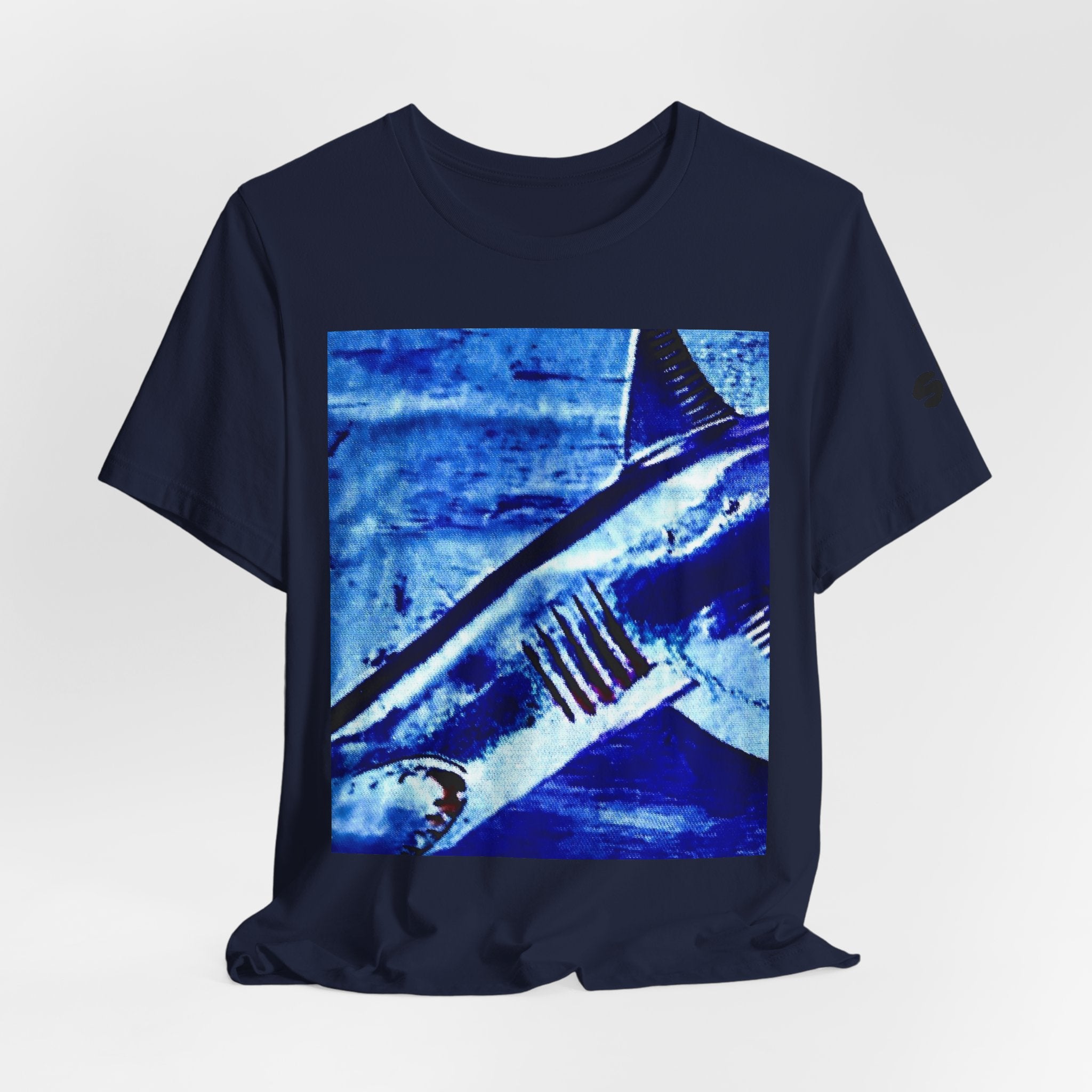 SHARK WEEK "BENEATH THE SURFACE"  T SHIRT BLUE