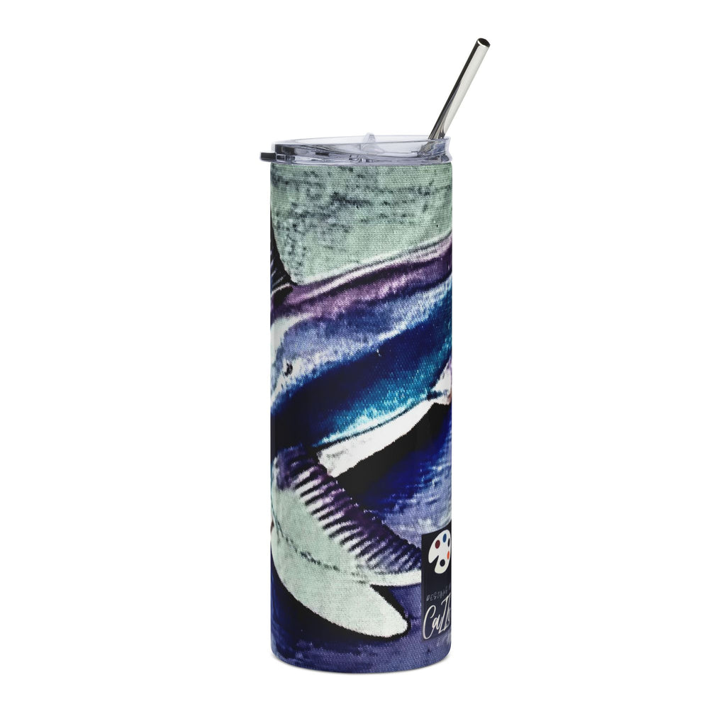 SHARK WEEK 20 oz. Tumbler - "Beneath the Surface"  Blue Steel