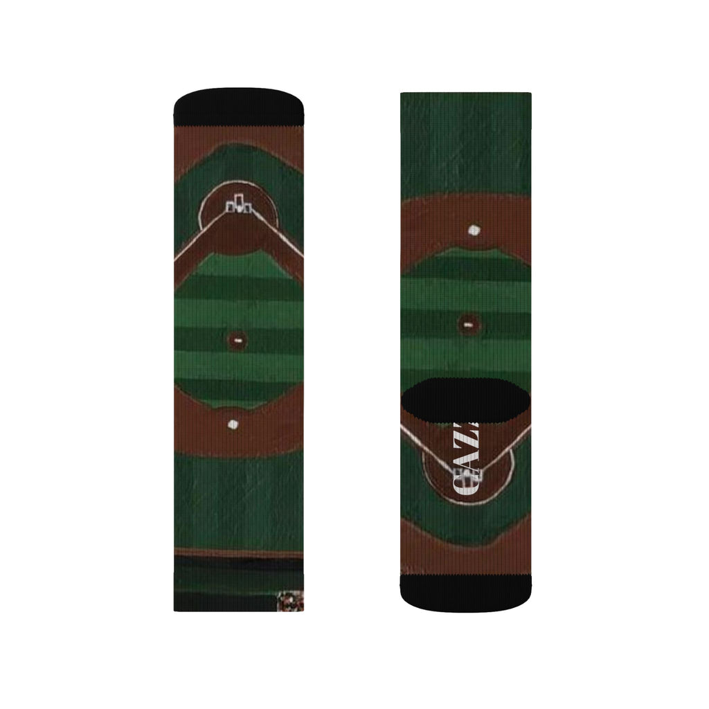"BALLPARK" Baseball field socks