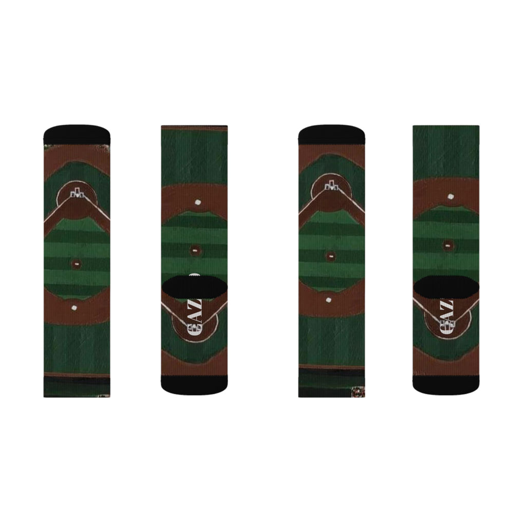 "BALLPARK" Baseball field socks