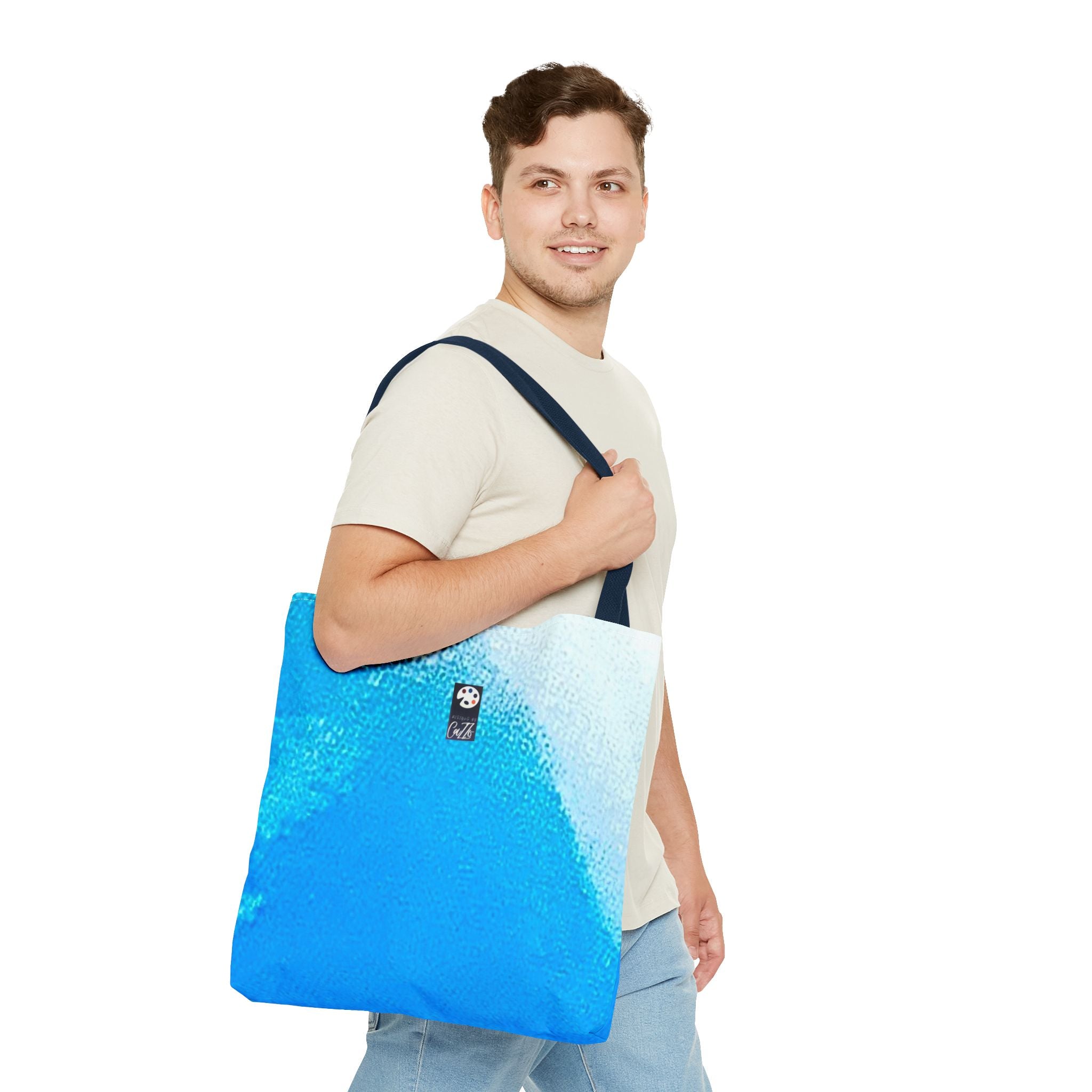 "SHORELINE"  Tote with ORIGINAL ARTWORK  by CAZZO.