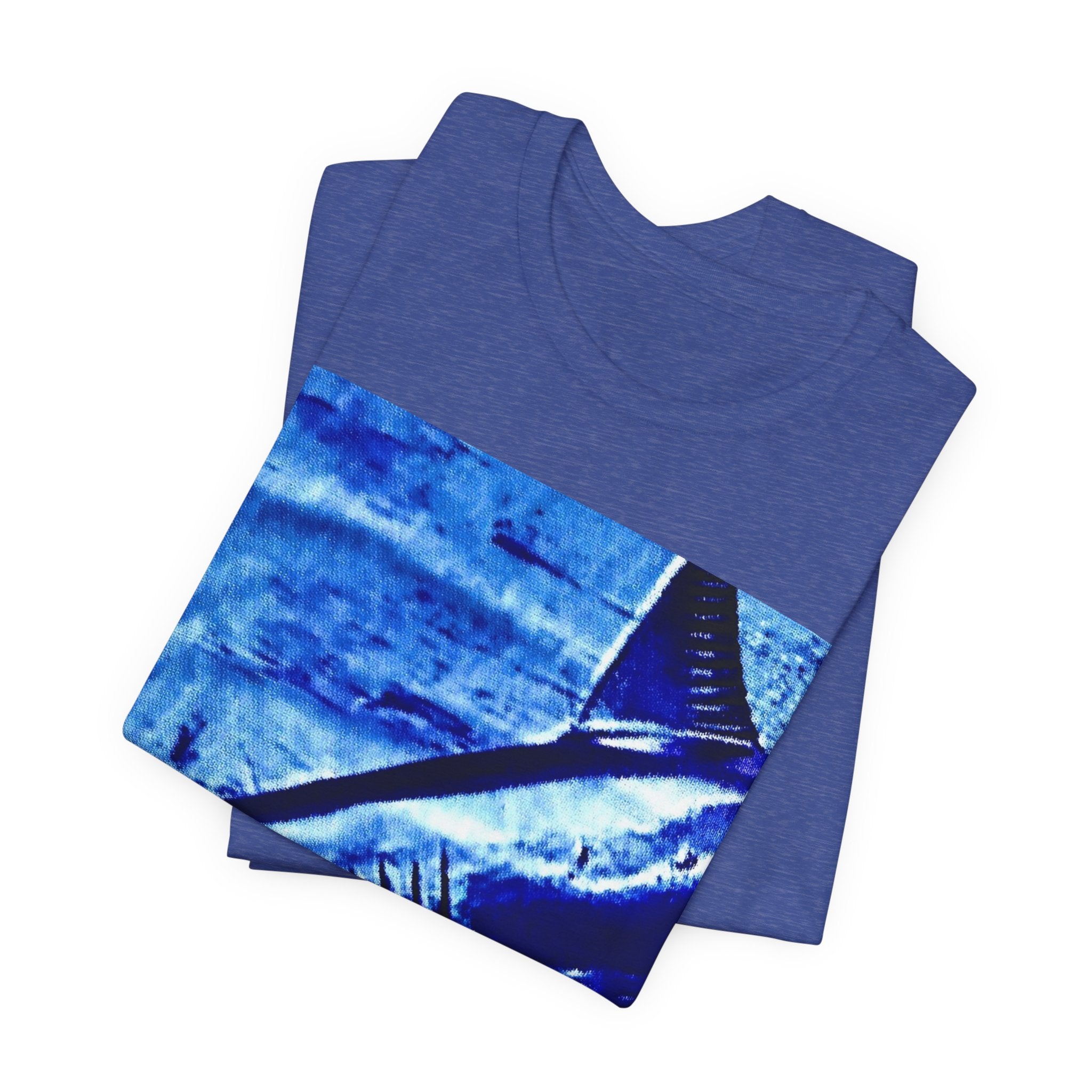 SHARK WEEK "BENEATH THE SURFACE"  T SHIRT BLUE