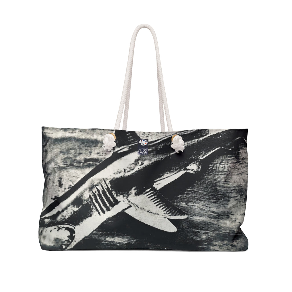 SHARK WEEK "BENEATH THE SURFACE"  Weekender Bag — Monochrome