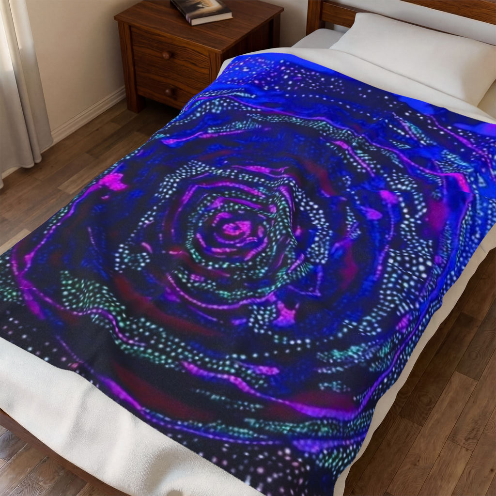 "SPACE ODYSSEY"  Velveteen Plush Blanket