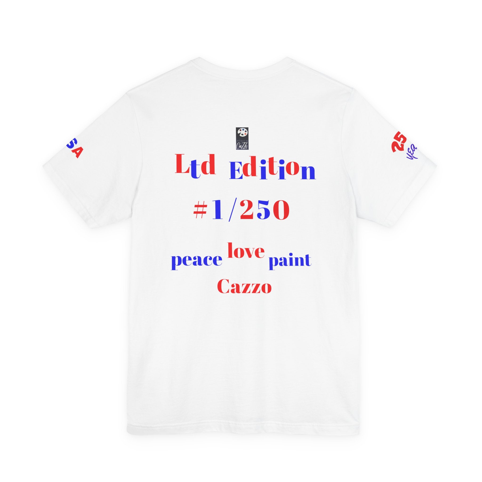 All American Guitar Patriotic T-Shirt by Designs by Cazzo