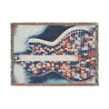 All American Guitar Woven Blanket — Red White & Blue