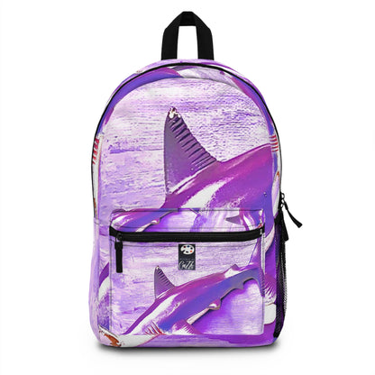 SHARK WEEK Backpack "Beneath the Surface" Purple