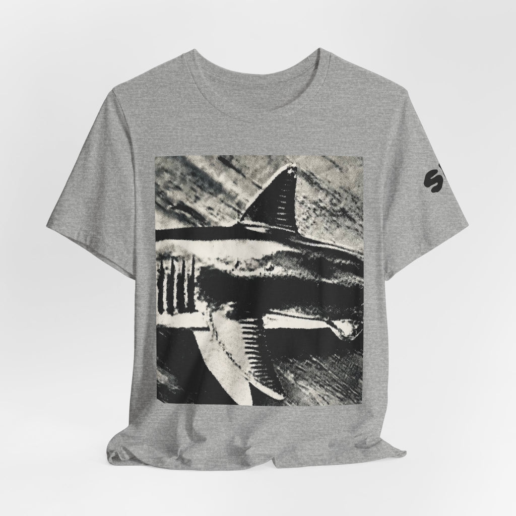 SHARK WEEK T SHIRT -  "Beneath the Surface"  Monochrome