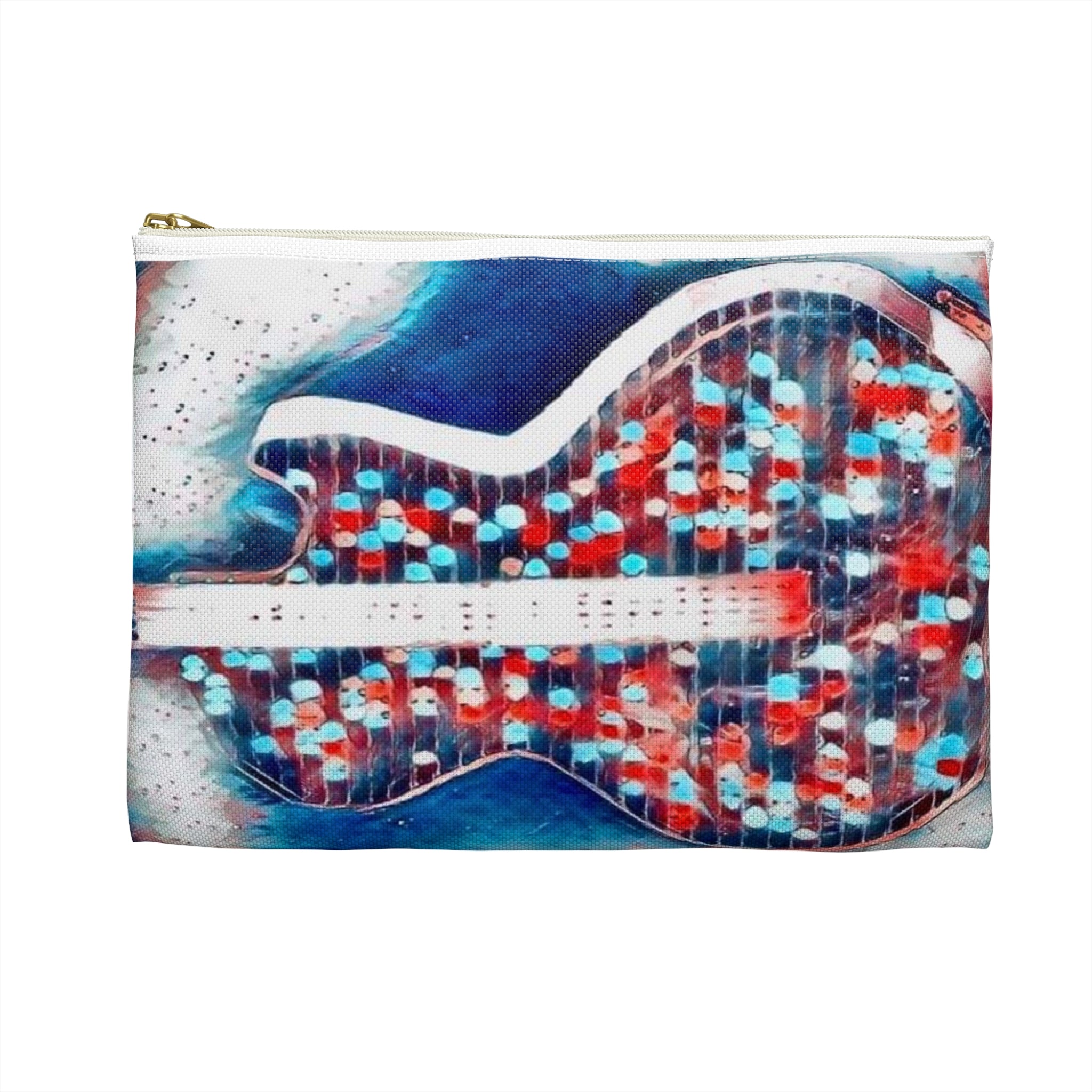ALL AMERICAN GUITAR Zipper Pouch — Red White & Blue