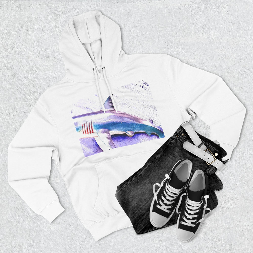 SHARK WEEK HOODIE "Beneath the Surface" | Shark Art Hoodie