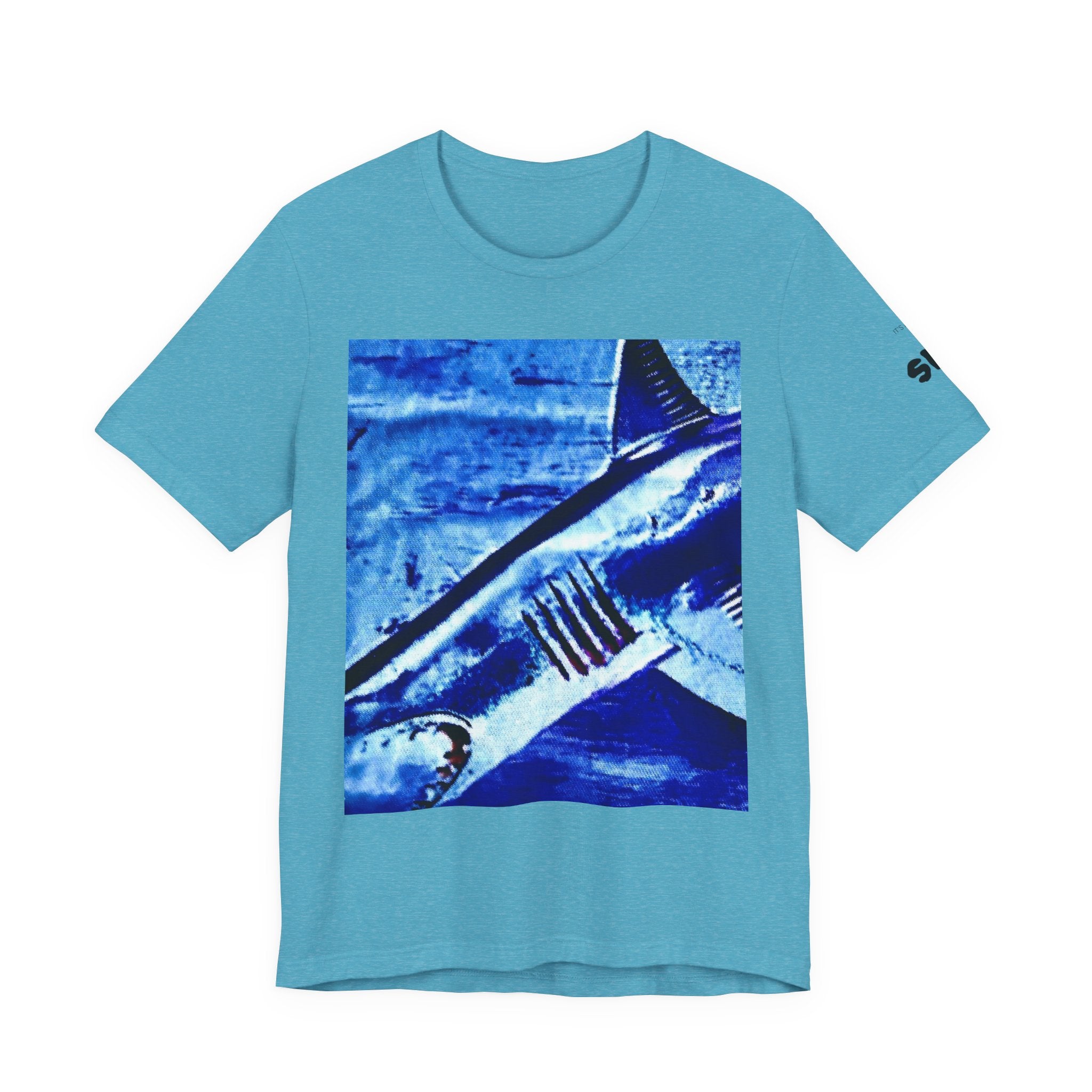 SHARK WEEK "BENEATH THE SURFACE"  T SHIRT BLUE