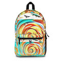 BACKPACK "HEAD ABOVE WATER" TEAL/ORANGE
