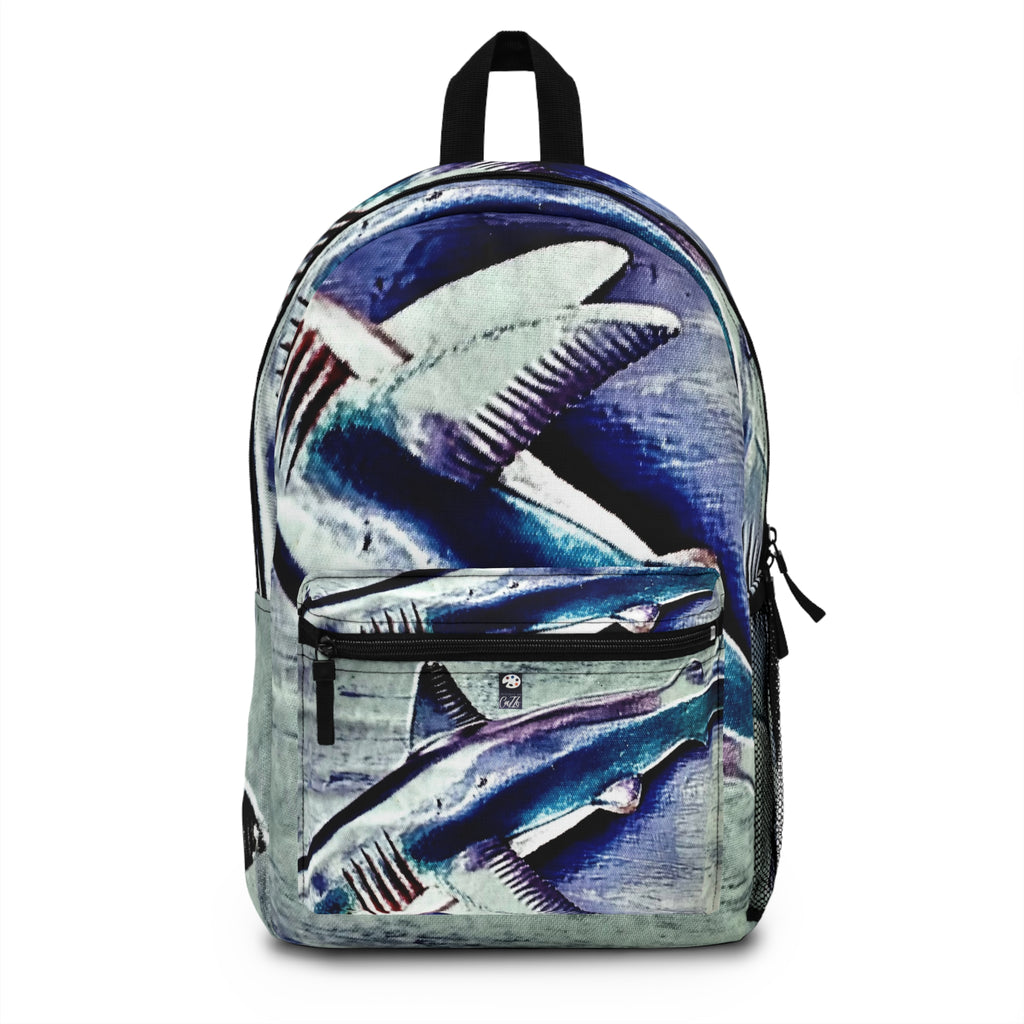SHARK WEEK Backpack "Beneath the Surface" Blue Steel