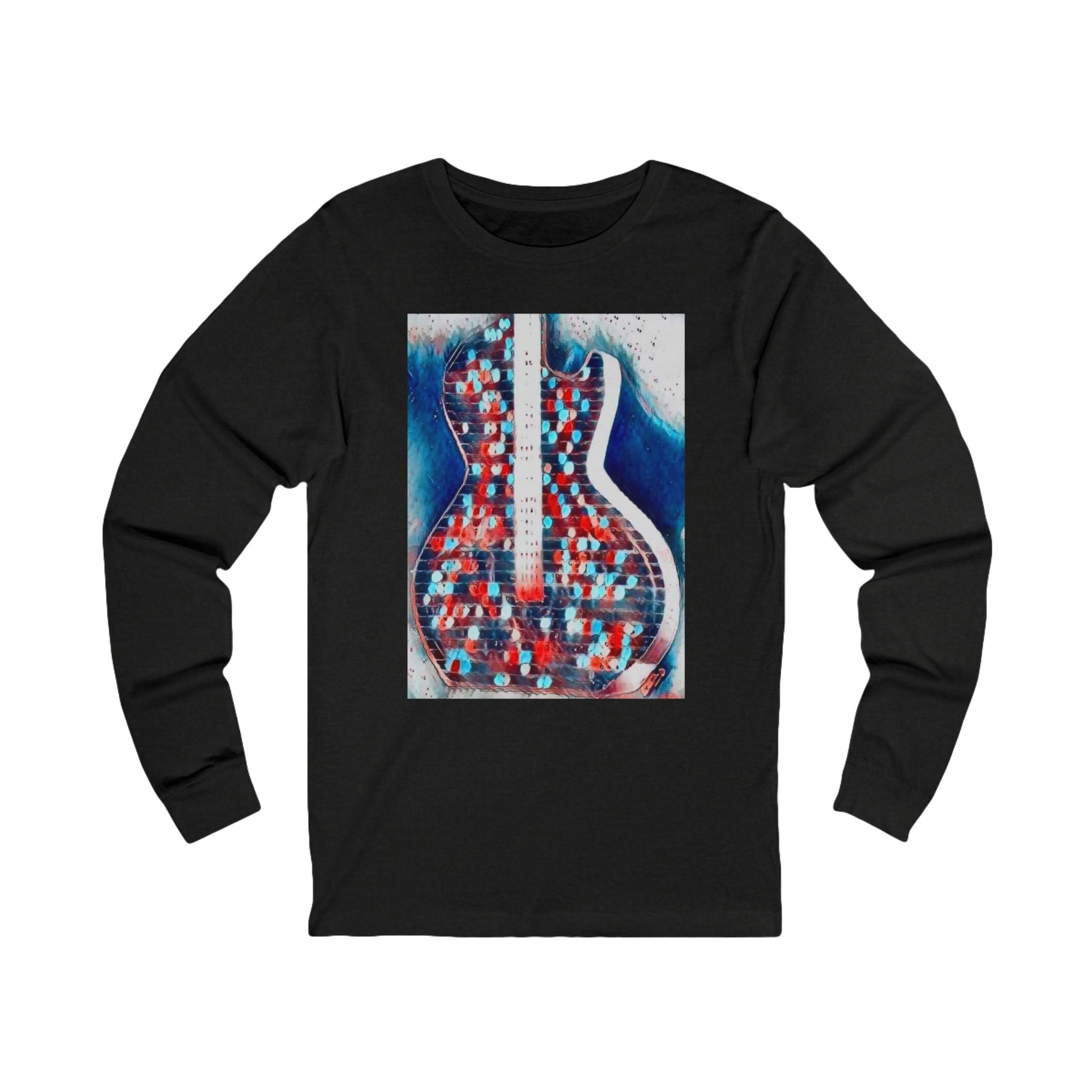 ALL AMERICAN GUITAR Long Sleeve Tee — Red White & Blue