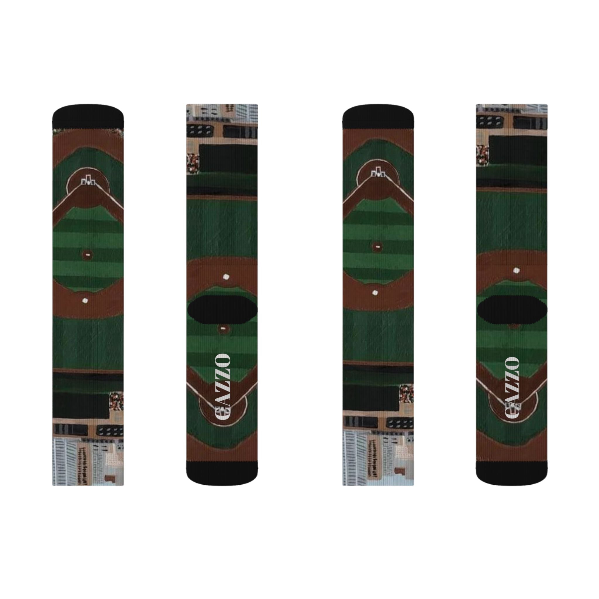 "BALLPARK" Baseball field socks