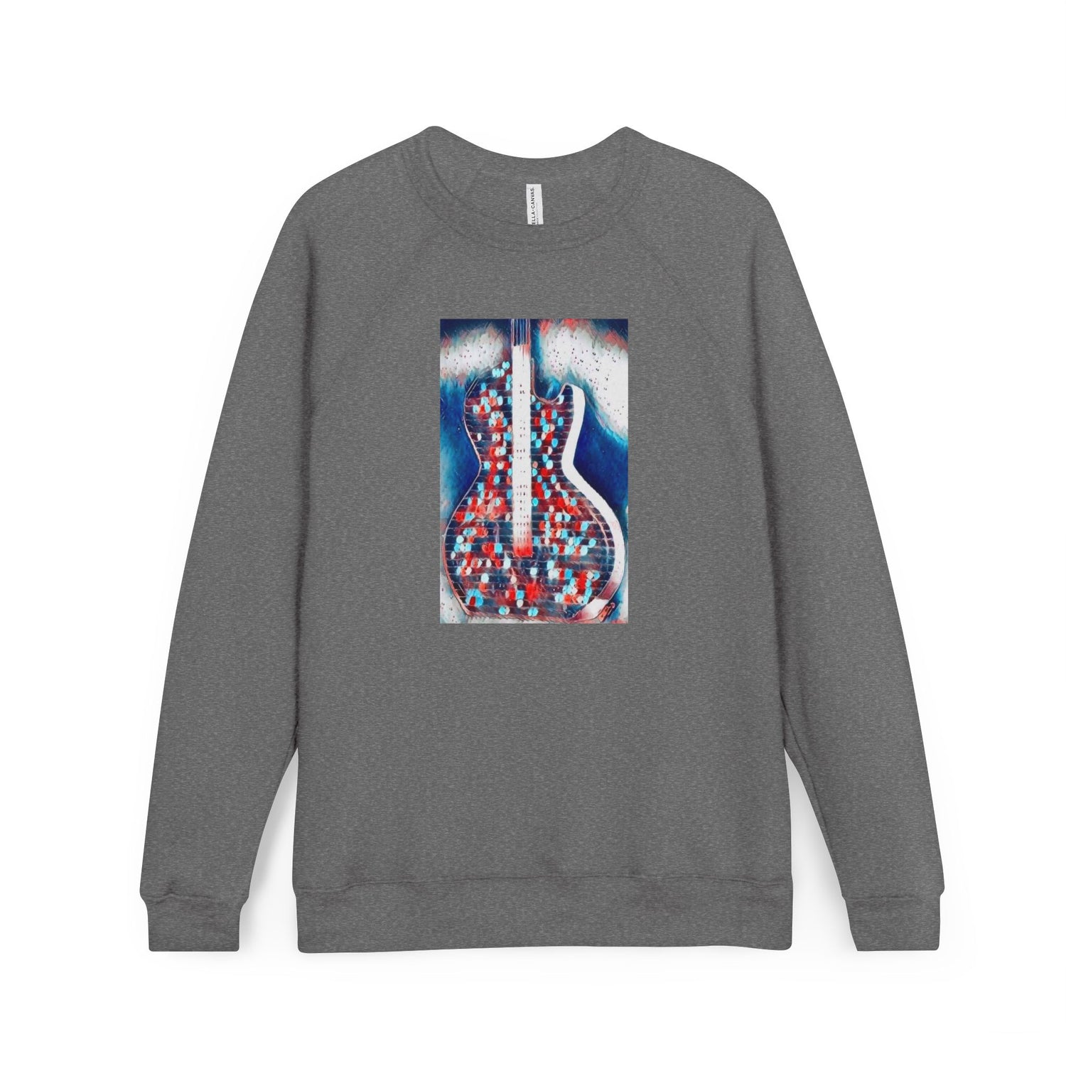 ALL AMERICAN GUITAR Sweatshirt — Red White &amp; Blue