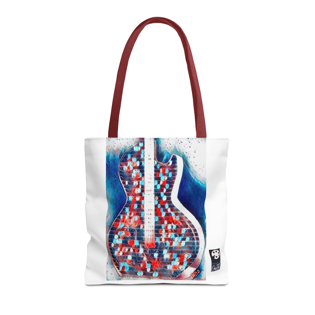 ALL-AMERICAN GUITAR TOTE  Red White and Blue Tote Bag (AOP)