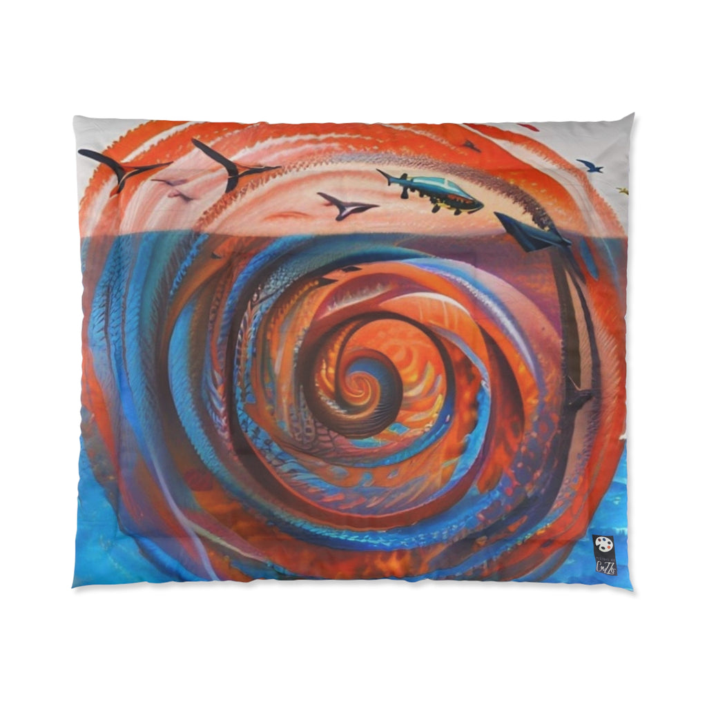 SHARK WEEK COMFORTER  "Head Above Water"
