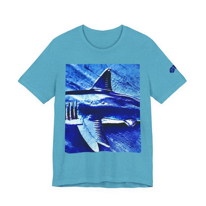 Beneath the Surface Blue Shark Week T Shirt