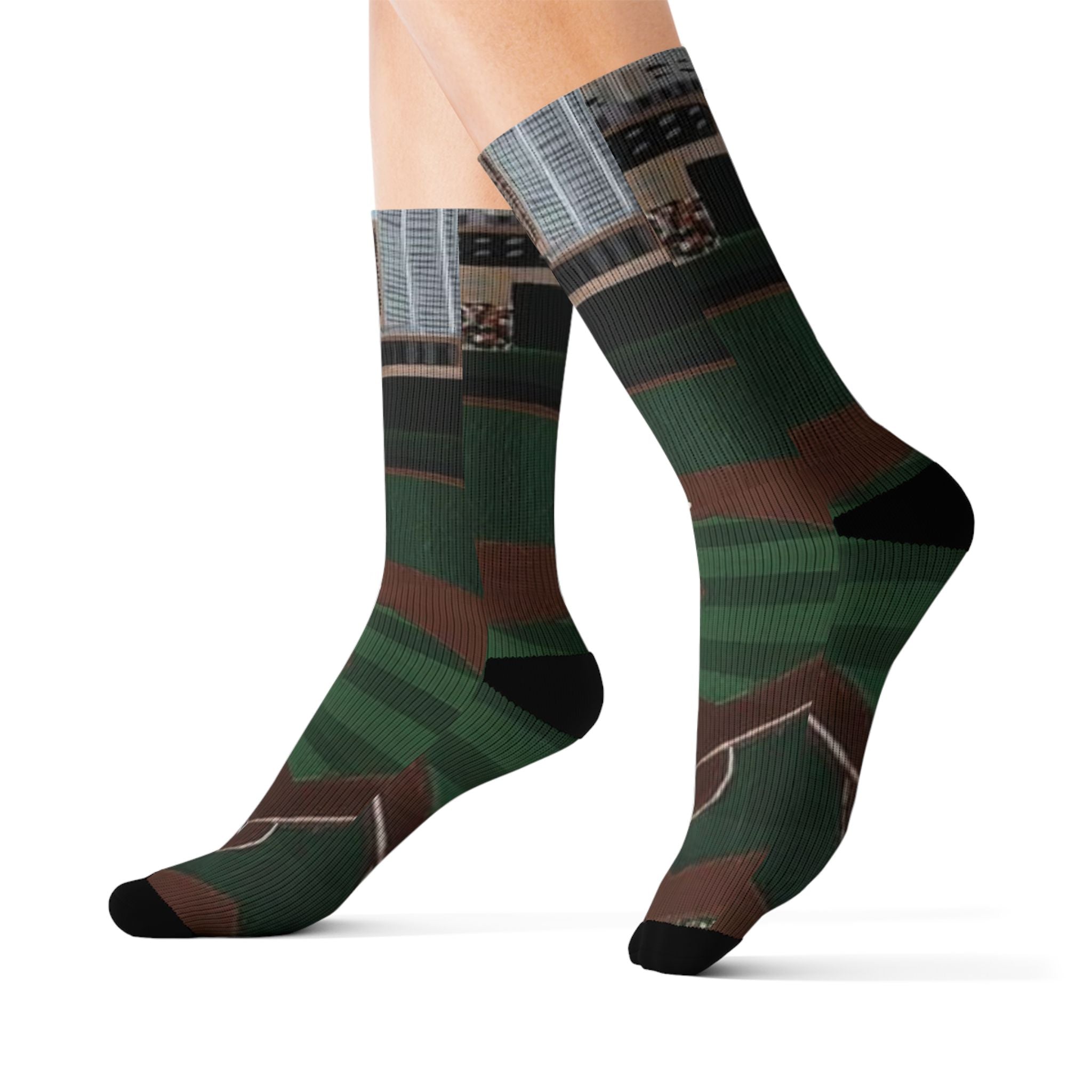 "BALLPARK" Baseball field socks