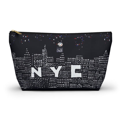 NYC Skyline Accessory Pouch — "NYC SKYLINE&