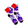 CAZZO SOCKS "HEAD ABOVE WATER" PURPLE/RED