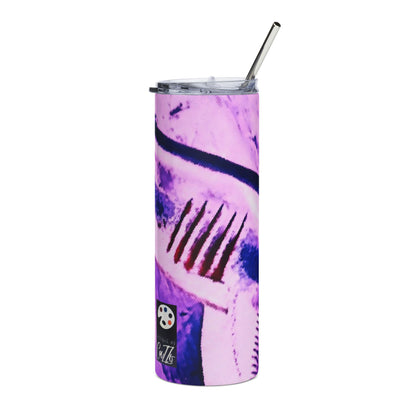 SHARK WEEK  20 oz. Stainless Steel TUMBLER "Beneath the Surface" Purple