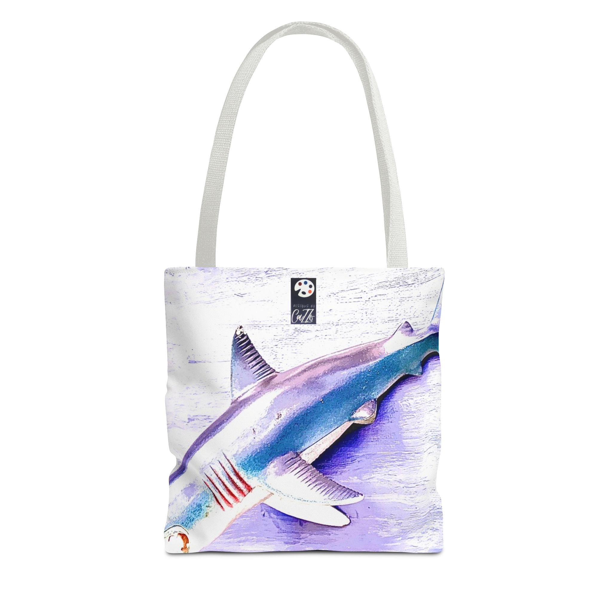 SHARK WEEK Tote "Beneath the Surface" Natural